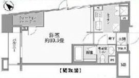 パレステュディオ神楽坂シティタワー 14階 間取り図