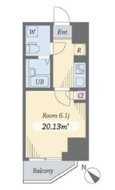 ダイヤモンドタワー西小山 7階 間取り図