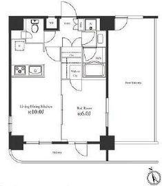 スクエア渋谷 1304 間取り図