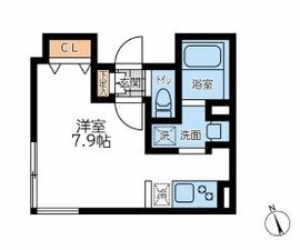 リーガランド神楽坂北 202 間取り図