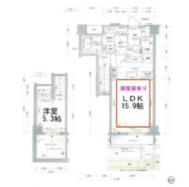 オープンレジデンシア広尾ザ・ハウス サウスコート 2階 間取り図