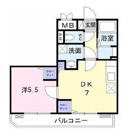 プラナ南品川 103 間取り図