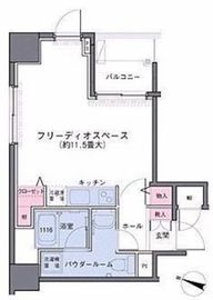 アクロス目黒タワー 6F3 間取り図