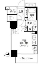 パークリュクス虎ノ門 8階 間取り図