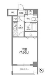 ルクレ森下レジデンス 903 間取り図