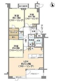 東急ドエルアルス代々木参宮橋 3階 間取り図