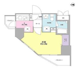 コンフォリア西蒲田 1201 間取り図