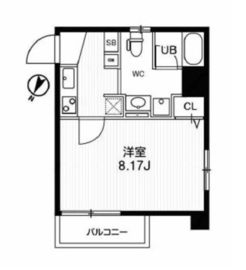 ブランセ森下 801 間取り図