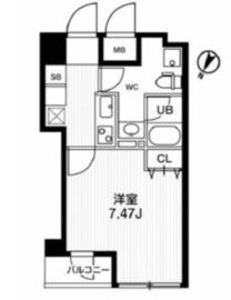 ブランセ森下 202 間取り図