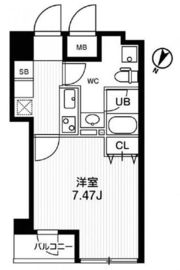 ブランセ森下 302 間取り図