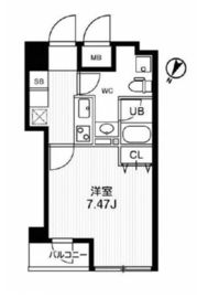 ブランセ森下 702 間取り図