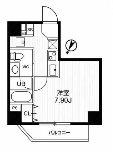 ブランセ森下 503 間取り図