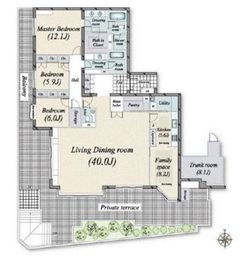 ディアホームズ三田 1階 間取り図