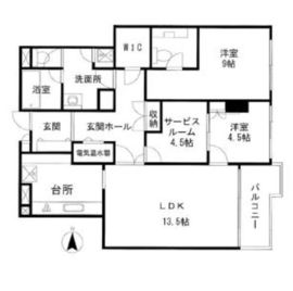 ルミナス一番町 2階 間取り図