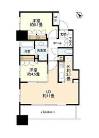 セントラルレジデンス シティタワー池袋 3階 間取り図