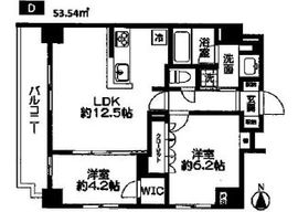 フロントコート錦糸町 401 間取り図