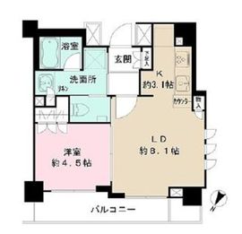 グランスイート三軒茶屋レジデンス 1階 間取り図