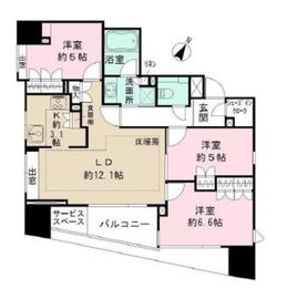 ベリスタ茗荷谷 13階 間取り図