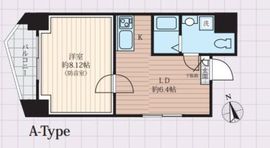 アズミュージック新宿御苑 201 間取り図