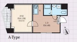 アズミュージック新宿御苑 401 間取り図