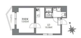 アズミュージック新宿御苑 601 間取り図