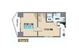 アズミュージック新宿御苑 701 間取り図