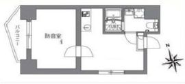 アズミュージック新宿御苑 801 間取り図