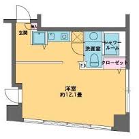 カスタリア水天宮2 204 間取り図