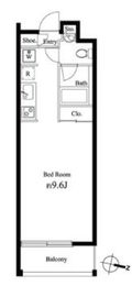 グレンパーク秋葉原イースト 1007 間取り図