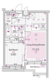 ガーラ・ヒルズ武蔵小山 5階 間取り図