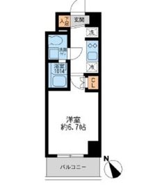 アーデン門前仲町 602 間取り図