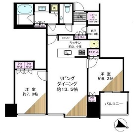 大崎ウエストシティタワーズ ウエスト 37階 間取り図