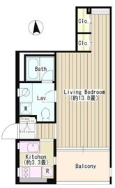 富ヶ谷アパートメント 101 間取り図