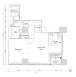 稲荷町タワー 1001 間取り図