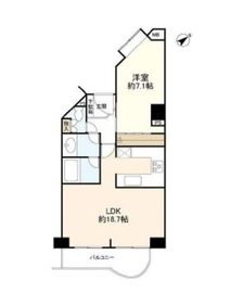 朝日マンション駒場 8階 間取り図