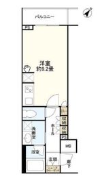 クオリア新宿余丁町 3階 間取り図