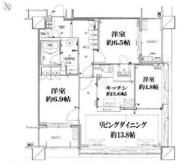 アウルタワー 24階 間取り図