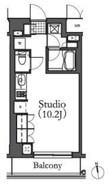 ルフォンプログレ学芸大学 202 間取り図