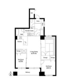 パークスクエア学芸大学 201 間取り図