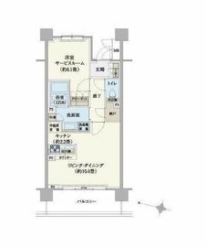 リージア経堂テラスガーデン 416 間取り図