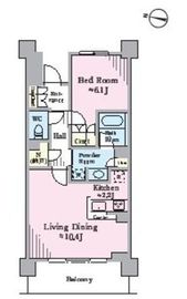 リージア経堂テラスガーデン 1101 間取り図