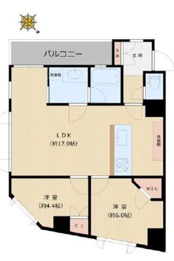 アスコットパーク日本橋浜町 7階 間取り図