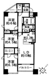 アトラス目黒本町 5階 間取り図