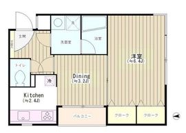 四ツ谷ハウス 201 間取り図