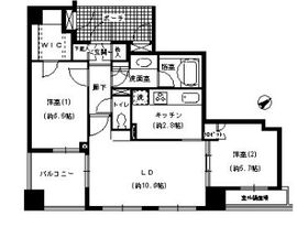 エスティメゾン巣鴨 206 間取り図