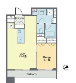 ベルファース戸越スタティオ 1104 間取り図