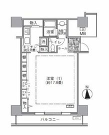 アクティ汐留 408 間取り図