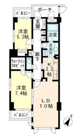 ウヴラージュ広尾 301 間取り図