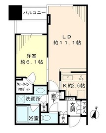 大崎ウエストシティタワーズ ウエスト 10階 間取り図