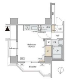 コラム神泉 1101 間取り図